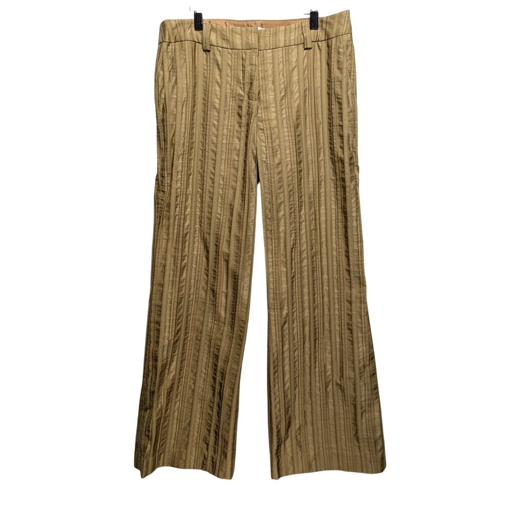 Trina Turk Gold Striped Pants Size 4‎